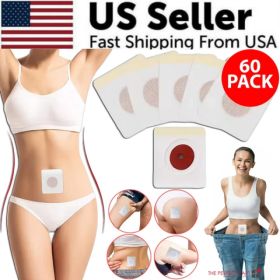 60PCS Slim Patch Weight Loss Slimming Diets Pads Detox Burn Fat Adhesive US (Option: 60PC)