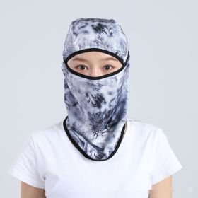 Summer Ice Silk Sun Protection Mask Men's Head Cover Full Face Fishing Sun Protection Scarf (Option: XJB302-Free Size)