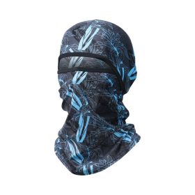 Summer Ice Silk Sun Protection Mask Men's Head Cover Full Face Fishing Sun Protection Scarf (Option: TLB406-Free Size)