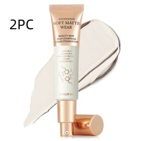 PHOFAY Full Coverage Foundation (Option: 01 2pcs)