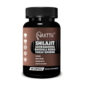 Shilajit Energy Support Capsules 60 Count Bottle Boost Immunity Natural Detox Support (Option: 60 Caps)