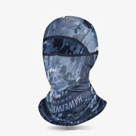 Summer Ice Silk Sun Protection Mask Men's Head Cover Full Face Fishing Sun Protection Scarf (Option: TLB414-Free Size)