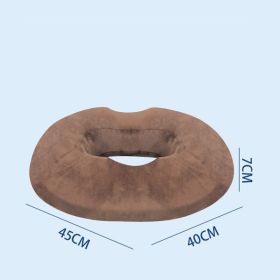 Pillow for Tailbone Pain Relief Cushion;  Hemorrhoid Pillows for Sitting for man ;   Butt Seat Cushion;  Back;  Coccyx;  Sciatica;  Post Natal; (Color: Deep brown)